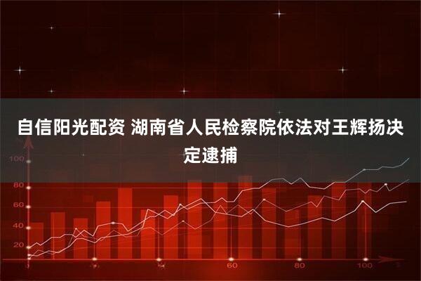 自信阳光配资 湖南省人民检察院依法对王辉扬决定逮捕